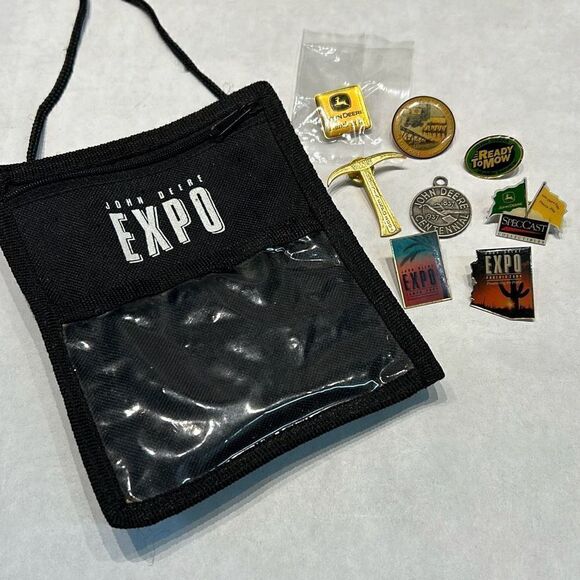 VTG John Deere Expo Pins Lot 2004 Hat Lapel Phoenix Tractors Combines Mowers Sal - Picture 1 of 12